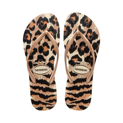 Tong havaianas logo metallico rosa chiaro