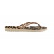 Tong havaianas logo metallico rosa chiaro
